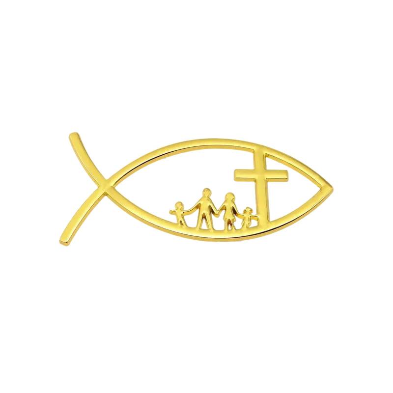 Metall Aufkleber Automobilfische Abzeichen Fish Embleme Aufkleber Selbstkleber Autofisch Aufkleber Aufkleber von Mtucegi