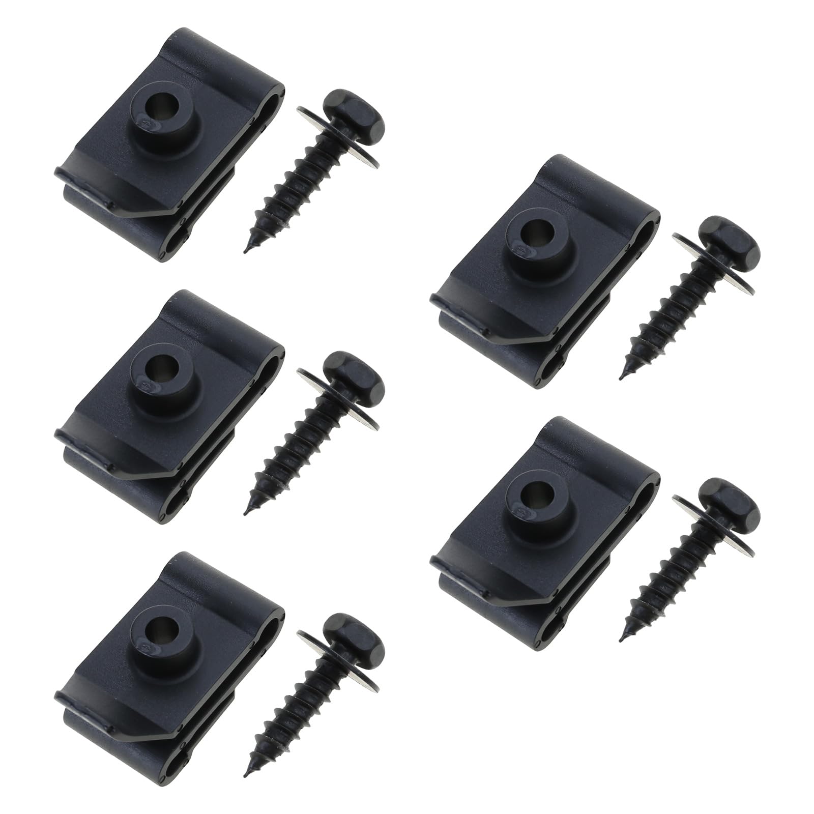 Mtucegi 5/10pcs Metallmotor Unter Bedeckungen Körper Schrauben Stoßfänger Kotflügel Und Metallverkleidung Feder Clip Auto Car Auto U Clip von Mtucegi