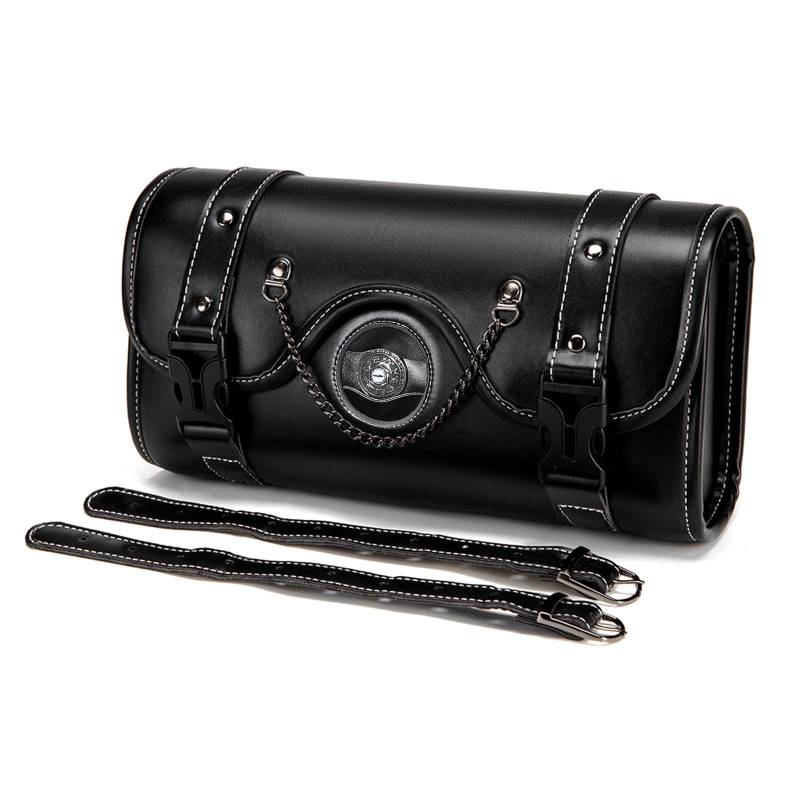 Mtucegi Front Taschen Werkzeugtasche Werkzeugtasche Sattelbeutel Punk Styles Leder Leder Gabel Lenkerbeutel von Mtucegi