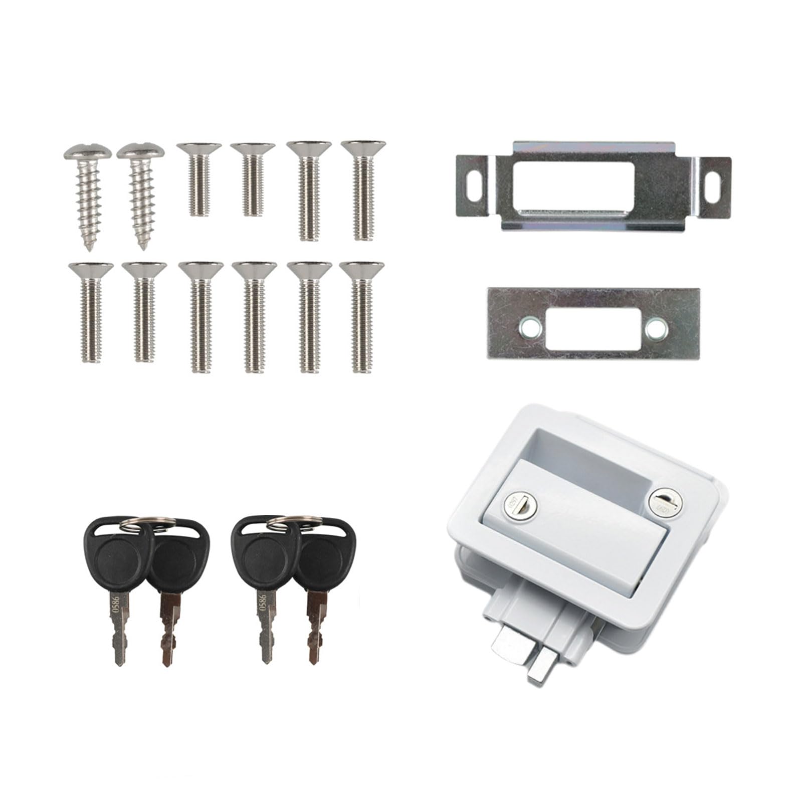 Mtucegi Hochleistungs Türschloss Set High Security Door Rucks Eingangstür Schloss Austausch Für Frachtpferd Und Anhänger Mtucegi Hochleistungs Türschloss Set High Security Door Rucks Eingangstür Schloss Austausch Für Frachtpferd Und Anhänger von Mtucegi