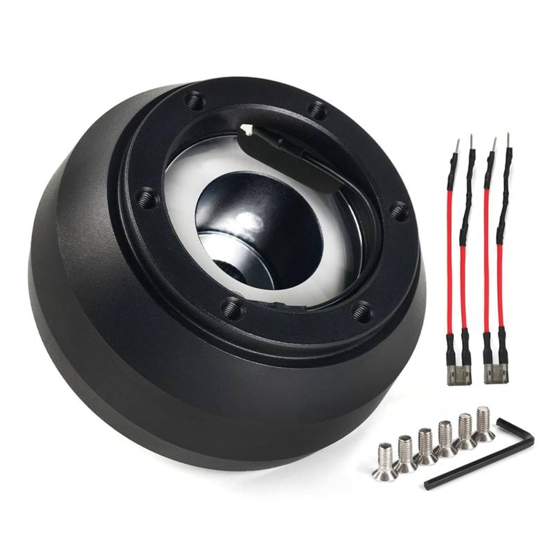 Mtucegi Lenkrad Hub Adapter Ersatz Für Lenkrad Hub Adapter Adapter Autozubehör Schnellfreisetzung Schwarz von Mtucegi