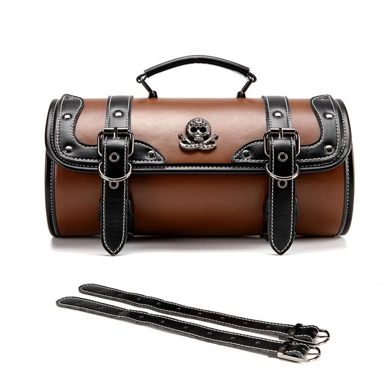 Mtucegi Stilvolle Lenker Werkzeugbeutel Mit Vintage Punk Ästhetik Und Funktionalen Designs Geräumige Vordere Werkzeugtasche von Mtucegi