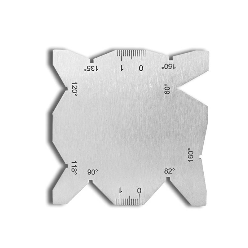 Mtucegi Winkelanzeige Rostfreie Winkelmessinstrumentenwinkelmessung Messwerkzeug Template Metallbearbeitungsgewinde Fadenmessgeräte von Mtucegi