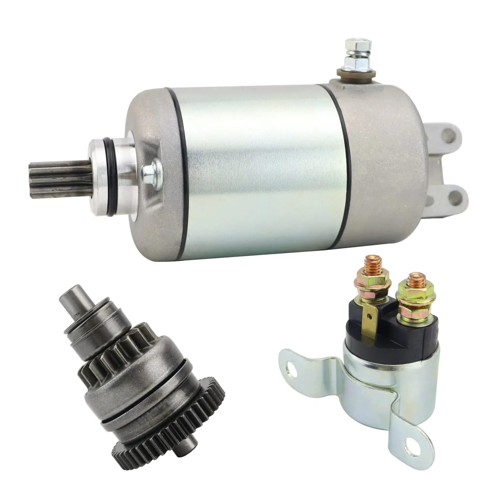 Anlasser Motor Anlassersatz Für Can-Am Für Outlander 330 400 450 03-15 2003-2023 420-684-280 420-684-282 420-684-283 410-54079 18823 Starter Motor(3pcs Set) von Mtuqvma
