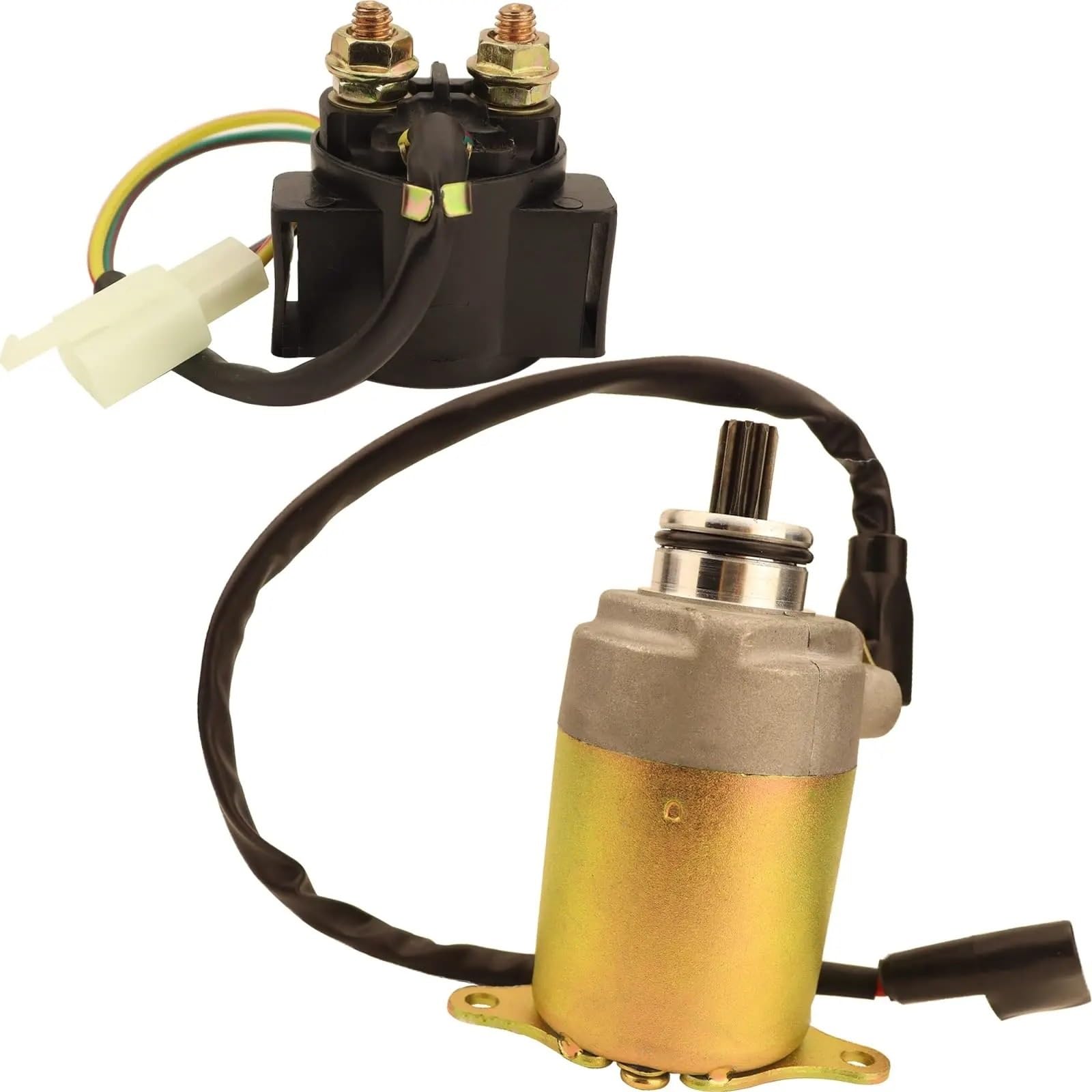 Anlasser Motor Für GY6 Für Motor 125CC 150CC ATV Roller Moped ATV Dirt Bikes Go Karts Quad 4 Wheelers Taotao Starter Motor Und Magnet Relais Starter Motor Anlasser Motor Für GY6 Für Motor 125CC 150CC ATV Roller Moped ATV Dirt Bikes Go Karts Quad 4 Wheelers Taotao Starter Motor Und Magnet Relais Starter Motor von Mtuqvma