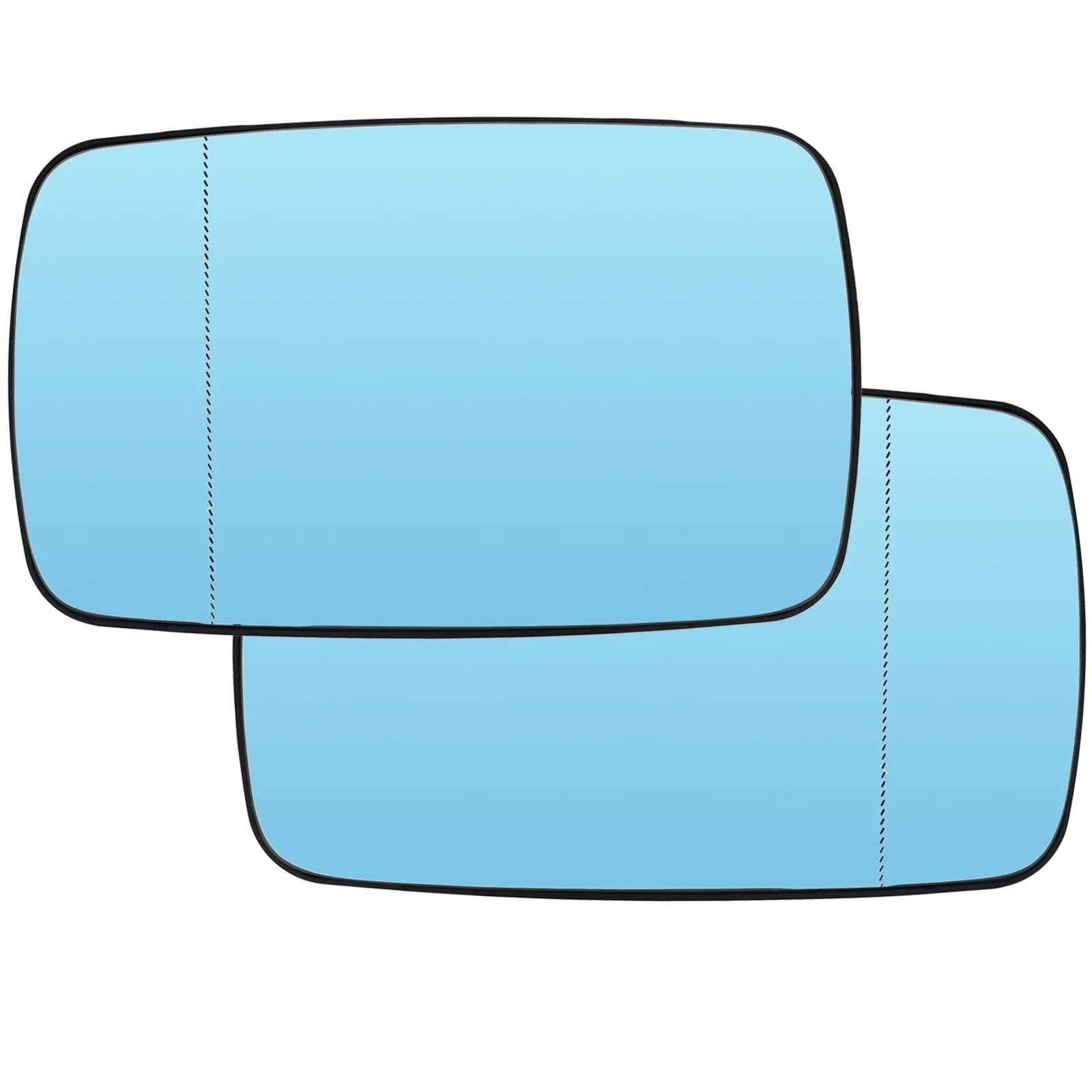 Außenspiegel Für 3 5 Series E39 E46 320i 330i 325 525i 1997-2005 Links Rechts Tür Seite Flügel Spiegel Glas Erhitzt Blau Rückansicht Rück Spiegelglas Beheizbar(Left Right) von Mtuqvma