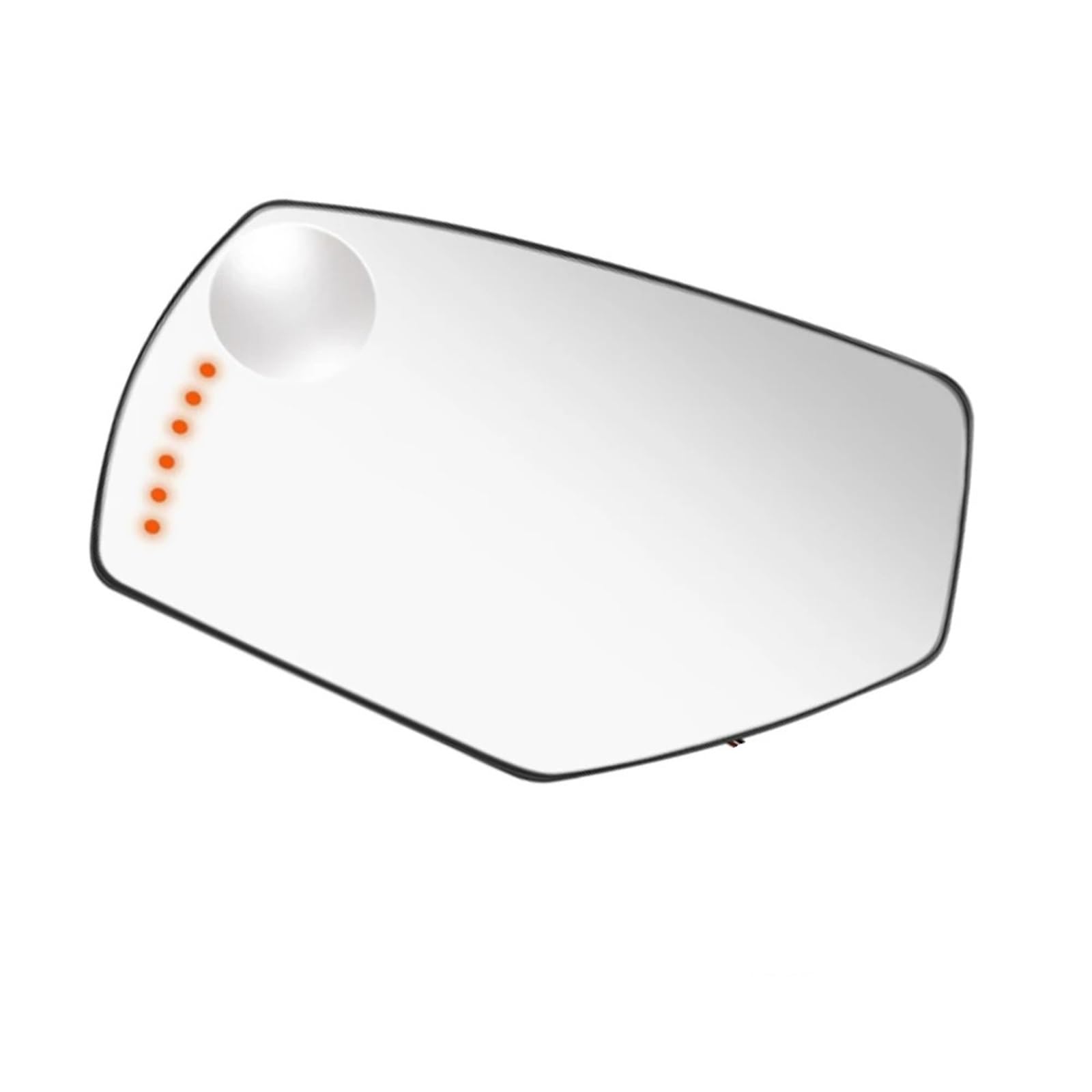 Außenspiegel Für Chevrolet Für Silverado Für GMC 2500 3500 HD 2015-2017 Beheiztes Seitenspiegelglas Rückspiegelobjektiv Toter-Winkel-Blinker Spiegelglas Beheizbar(Left Driver Side) von Mtuqvma