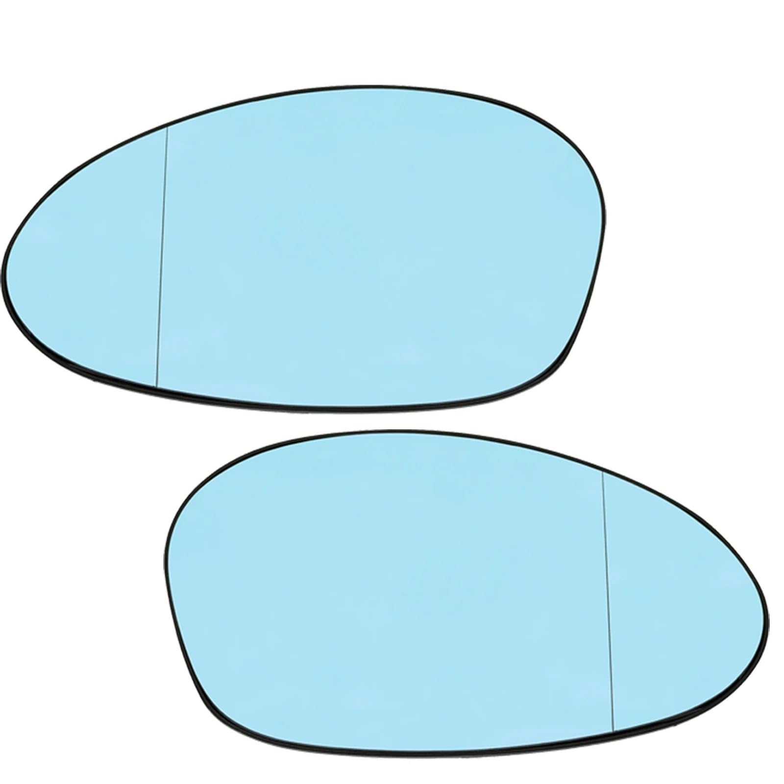 Außenspiegel Für E90 E91 E87 E88 2004-2009 E46 Links + Rechts Seite Beheizte Spiegel Flügel Blau Weiß Spiegel Rück Weitwinkel Auto Spiegelglas Beheizbar(Blue L and R) von Mtuqvma