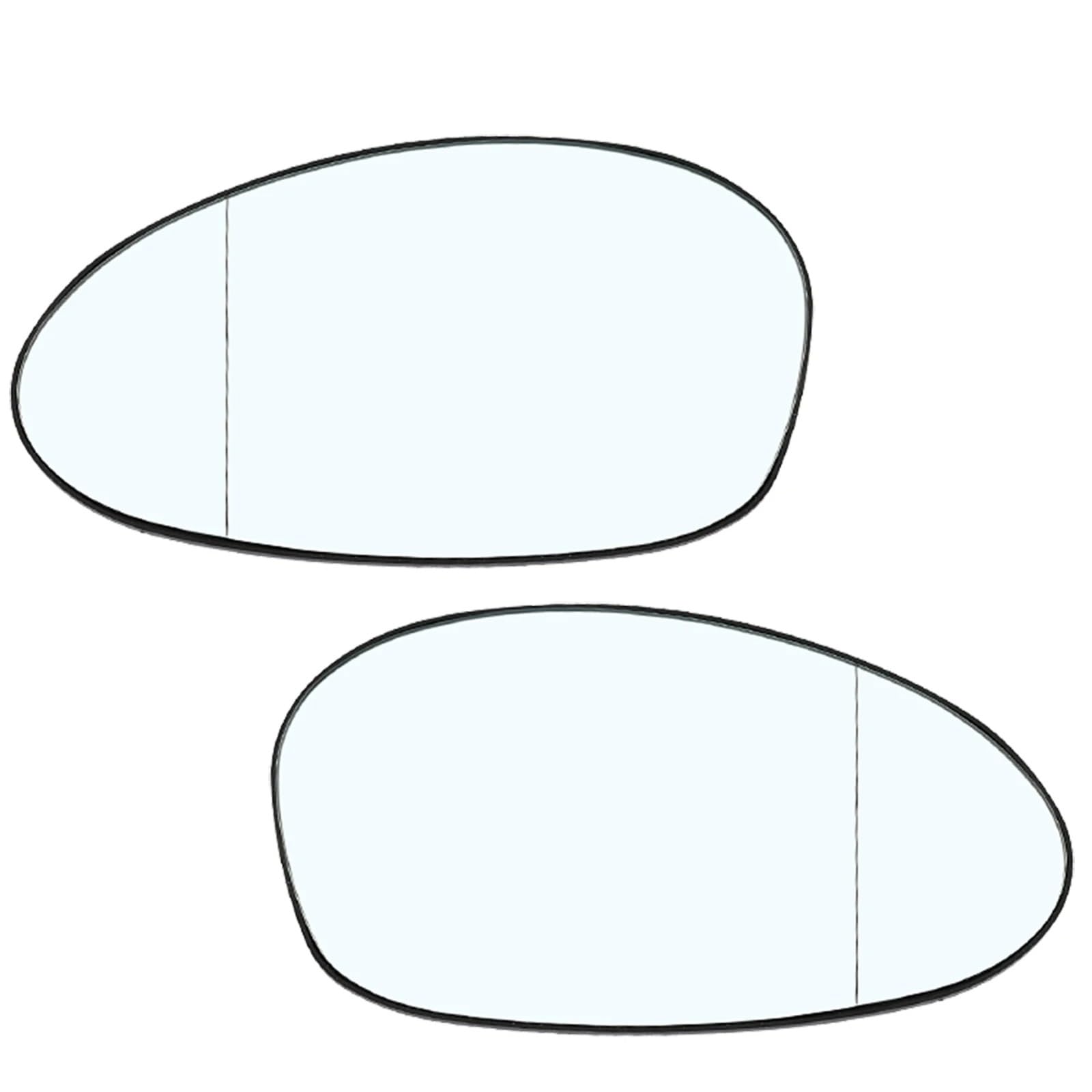 Außenspiegel Für E90 E91 E87 E88 2004-2009 E46 Links + Rechts Seite Beheizte Spiegel Flügel Blau Weiß Spiegel Rück Weitwinkel Auto Spiegelglas Beheizbar(White L and R) von Mtuqvma