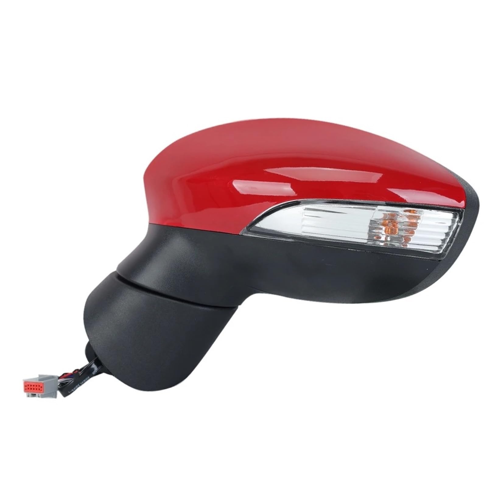 Außenspiegel Für Ford Für Fiesta MK7 2013-2017 6-polige Seitenrückspiegelbaugruppe Rotes Beheiztes Lampenobjektiv Elektrischer Rückspiegel Autozubehör Spiegelglas Beheizbar(Left Side) von Mtuqvma