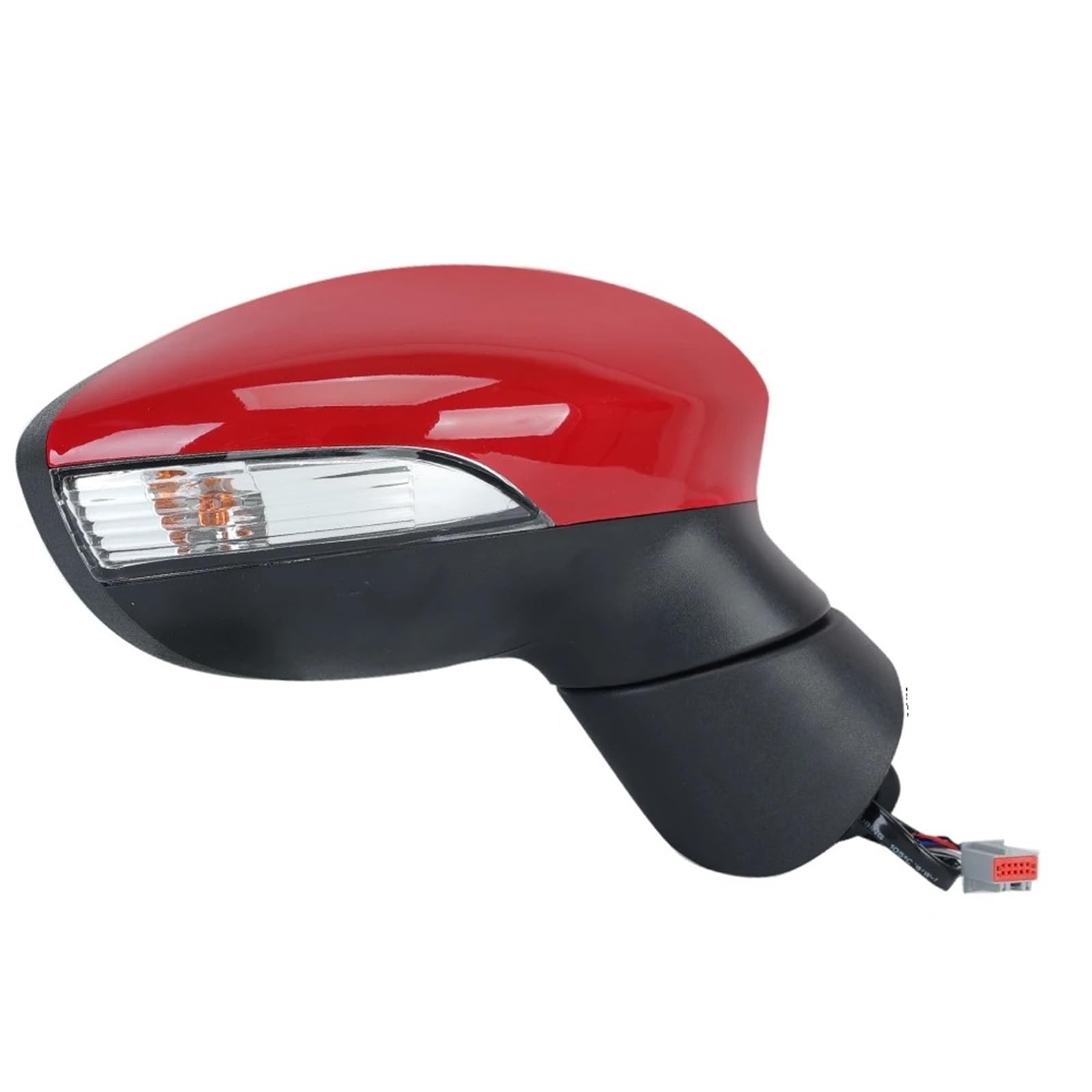 Außenspiegel Für Ford Für Fiesta MK7 2013-2017 6-polige Seitenrückspiegelbaugruppe Rotes Beheiztes Lampenobjektiv Elektrischer Rückspiegel Autozubehör Spiegelglas Beheizbar(Right Side) von Mtuqvma