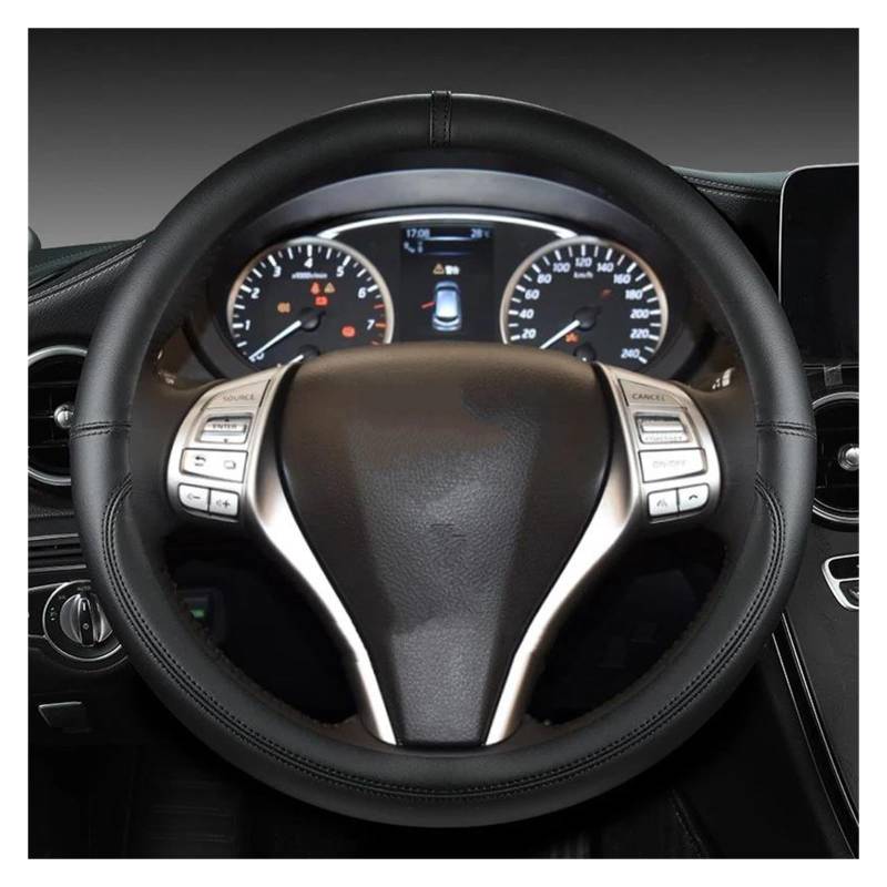 Mtuqvma Auto Lenkradbezug Für Nissan März Micra K10-K14 PU Leder Auto Lenkrad Abdeckung 38cm F von Mtuqvma