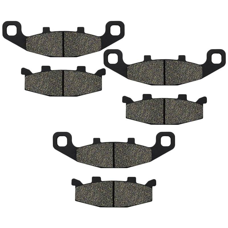 Bremsbeläge Motorrad Für Kawasaki GPX600R GPX750R GPX 600 R GPX 750 R ZX 600 C1-C7 ZX 750 F1-F3 1987-1996 Motorrad Vorne Oder Hinten Bremsbeläge Bremsbeläge(3 Pairs) von Mtuqvma