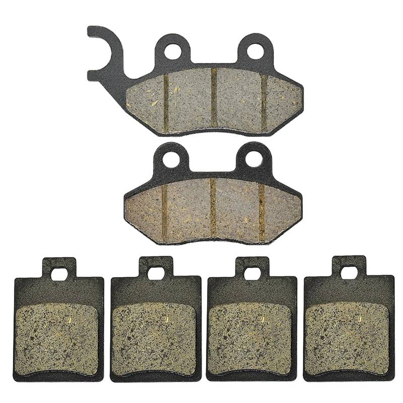 Bremsbeläge Motorrad Für Peugeot Tweet125RS Tweet 125 RS Tweet150 Tweet 150 Evo 2010-2016 Motorrad Notbremsstopp Bremsbelag Vorne Und Hinten Bremsbeläge Bremsbeläge(Front 2 Rear) von Mtuqvma
