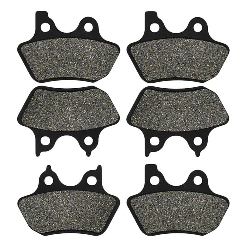 Bremsbeläge Motorrad Für Super Wild Glide FXDX FXDWG Low Rider FXDL FXDXT FXDS Sportster XL1200S XL 1200 S Motorrad Vorne Hinten Bremsbeläge Bremsbeläge(3 Pairs) von Mtuqvma