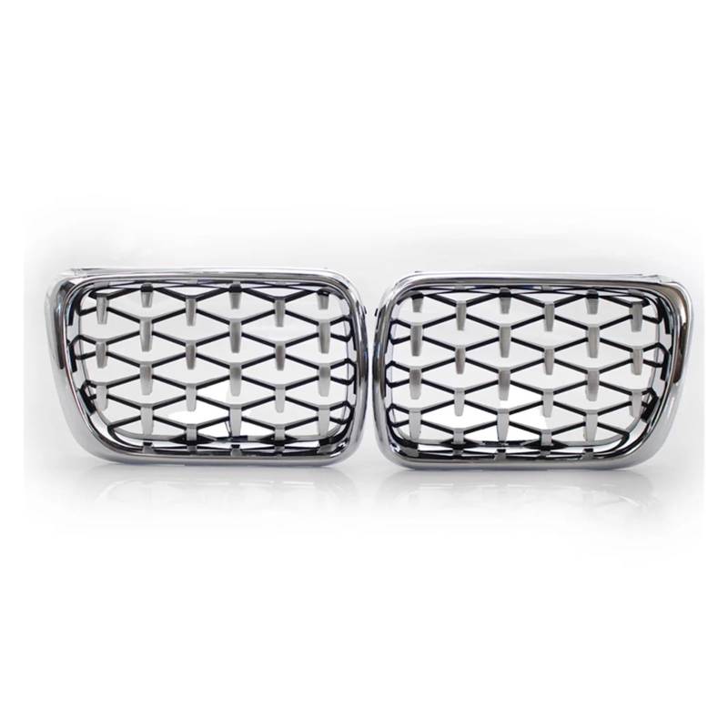 Front Kühlergrille Frills Für 3er E36 M3 1997 1998 1999 Auto Kühlergrill Diamant Meteor Stil Chrom ABS Grill Frontstoßstangenmaske von Mtuqvma
