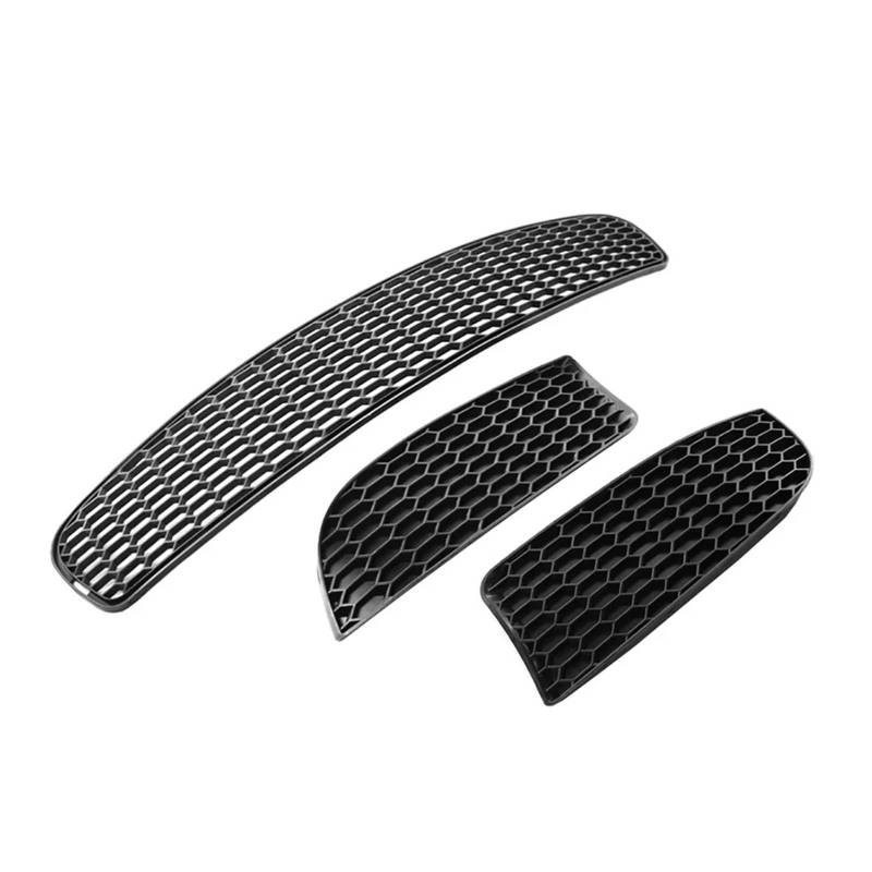 Front Kühlergrille Frills Für 3er E90 E92 E93 Für M3 Style 2009 2010 2011 3-teiliges Auto-Frontstoßstangen-Untergrill-Nebelscheinwerfer-Grill-Set Aus Schwarzem ABS-Kunststoff Frontstoßstangenmaske von Mtuqvma