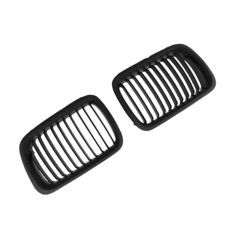 Front Kühlergrille Frills Für 3er-Reihe Für Compact Für Touring E36 1997 1998 1999 Matt/Glanz Schwarz 2 Stück Auto Frontstoßstange Nierengrill Racing Grills Gitter Frontstoßstangenmaske(Matte Black) von Mtuqvma