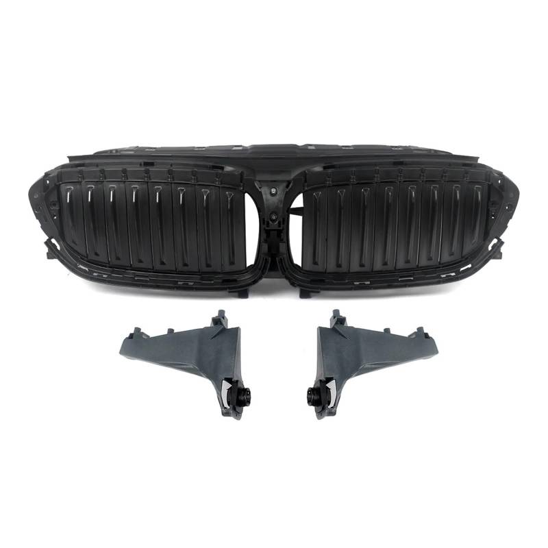 Front Kühlergrille Frills Für 5 Series G30 G31 G38 2017-2020 51747497279 Ohne Motor Schwarz Front Kühlergrill Active Air Shutter Kompatibel Mit Frontstoßstangenmaske von Mtuqvma