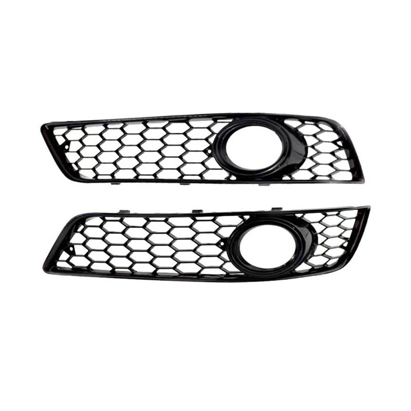 Front Kühlergrille Frills Für A3 8P 2009 2010 2011 2012 2013 OE 8P0807682D 8P0807681D 2 Stücke Auto Front Stoßstange Nebel Licht Kühlergrill Abdeckung Honeycomb Mesh Frontstoßstangenmaske(Black Ring S von Mtuqvma