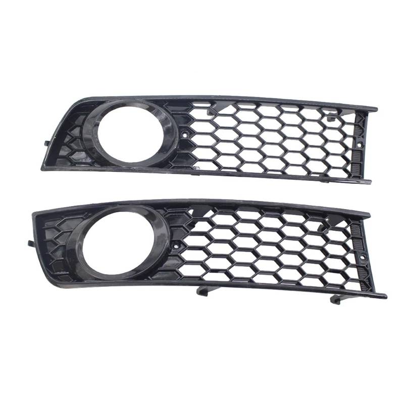 Front Kühlergrille Frills Für A4 B6 2002 2003 2004 2005 2 Stücke Auto Front Stoßstange Nebel Licht Gitter Mesh Waben Frontstoßstangenmaske von Mtuqvma