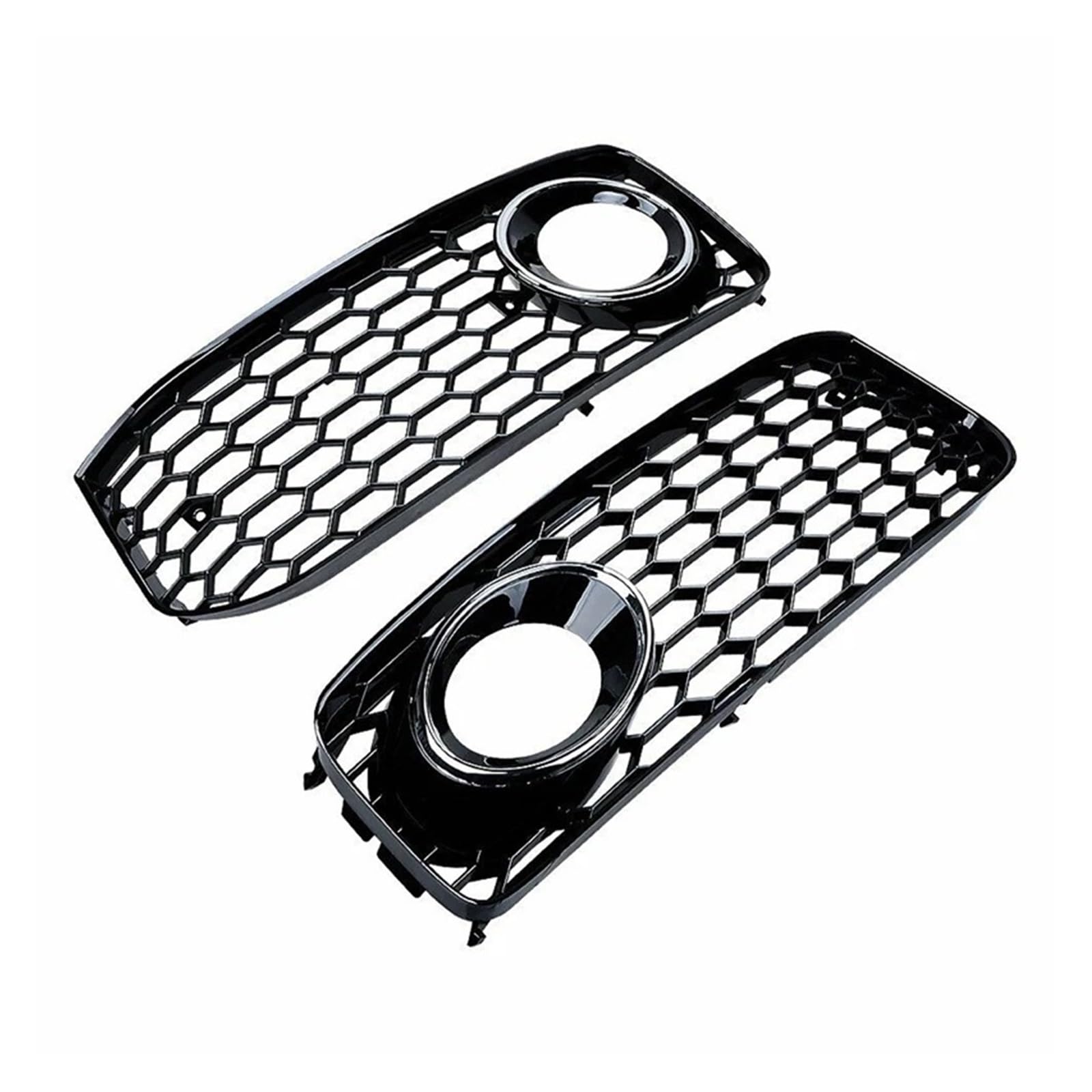 Front Kühlergrille Frills Für A5 Für A 5 B8 SLine S5 Honeycomb 2008-2012 2Pcs Auto Front Stoßstange Nebel Licht Lampe Kühlergrill Grill Abdeckung Mesh Honeycomb Hex Frontstoßstangenmaske(Chrome) Front Kühlergrille Frills Für A5 Für A 5 B8 SLine S5 Honeycomb 2008-2012 2Pcs Auto Front Stoßstange Nebel Licht Lampe Kühlergrill Grill Abdeckung Mesh Honeycomb Hex Frontstoßstangenmaske(Chrome) von Mtuqvma