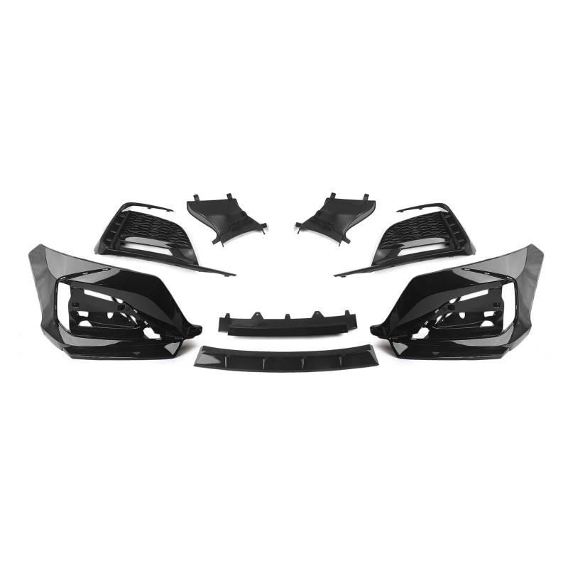 Front Kühlergrille Frills Für Accord 10th 2018 2019 2020 2021 Auto Vorderen Stoßfänger Surround Molding Trim Abdeckung Gehäuse Kühler Spoiler Frontstoßstangenmaske(Schwarz) von Mtuqvma
