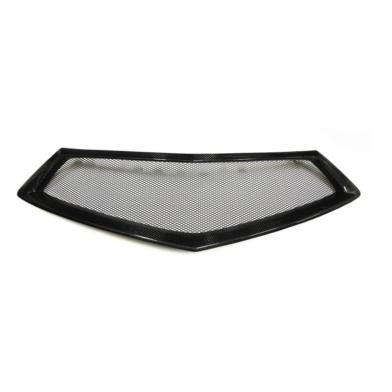Front Kühlergrille Frills Für Acura Für MDX 4DR 5DR 2017 2018 2019 2020 Fiberglas Real Carbon Fiber Front Grille Grill Auto Oberen Stoßfänger Haube Mesh Grid Kit Frontstoßstangenmaske(Carbon Fiber) von Mtuqvma