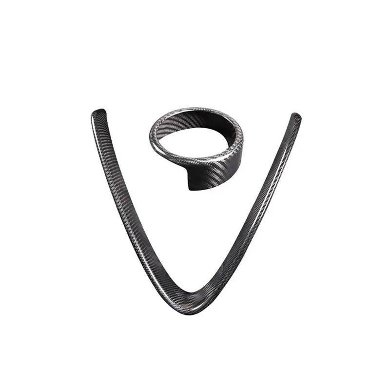 Front Kühlergrille Frills Für Alfa Für Romeo Für Giulia Für Stelvio 2017-2020 Echtkohlefaser Auto Außenfrontgrill Schutzrahmen Logo Kreisabdeckung Verkleidung Frontstoßstangenmaske(1,for Stelvio) von Mtuqvma