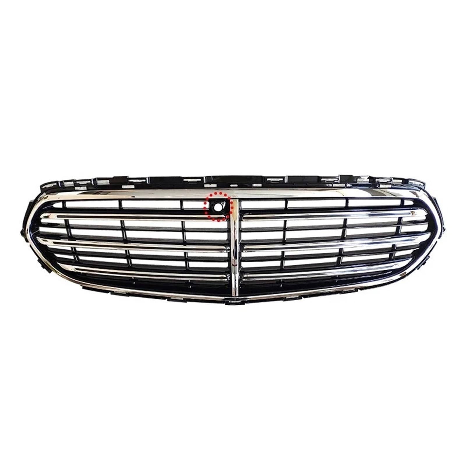 Front Kühlergrille Frills Für Benz E-Klasse W213 2021 2022 2023 A2138809703 A2138800240 Frontgrill Kühlergrill Air Intake Grid Stoßstange Zubehör Frontstoßstangenmaske(with Camera Hole) von Mtuqvma