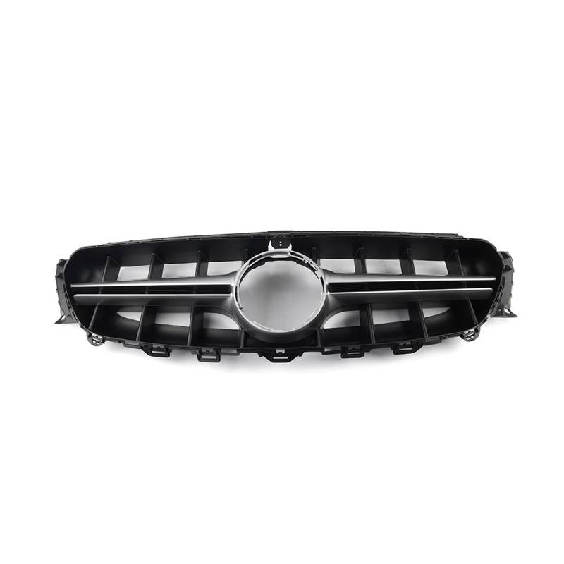 Front Kühlergrille Frills Für Benz E-Klasse W213 E200 E300 E400 E43 4DR Limousine 2016 2017 2018 2019 2020 Auto Vorderen Stoßfänger Haube Kühlergrill Frontstoßstangenmaske(Black Silver) von Mtuqvma