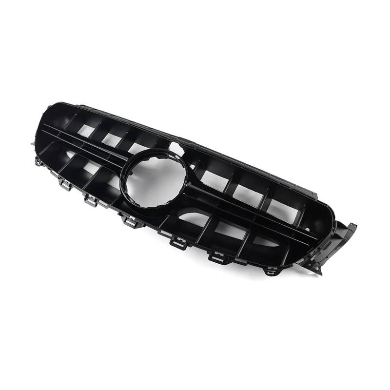 Front Kühlergrille Frills Für Benz E-Klasse W213 E200 E300 E400 E43 4DR Limousine 2016 2017 2018 2019 2020 Auto Vorderen Stoßfänger Haube Kühlergrill Frontstoßstangenmaske(Glossy Black) von Mtuqvma