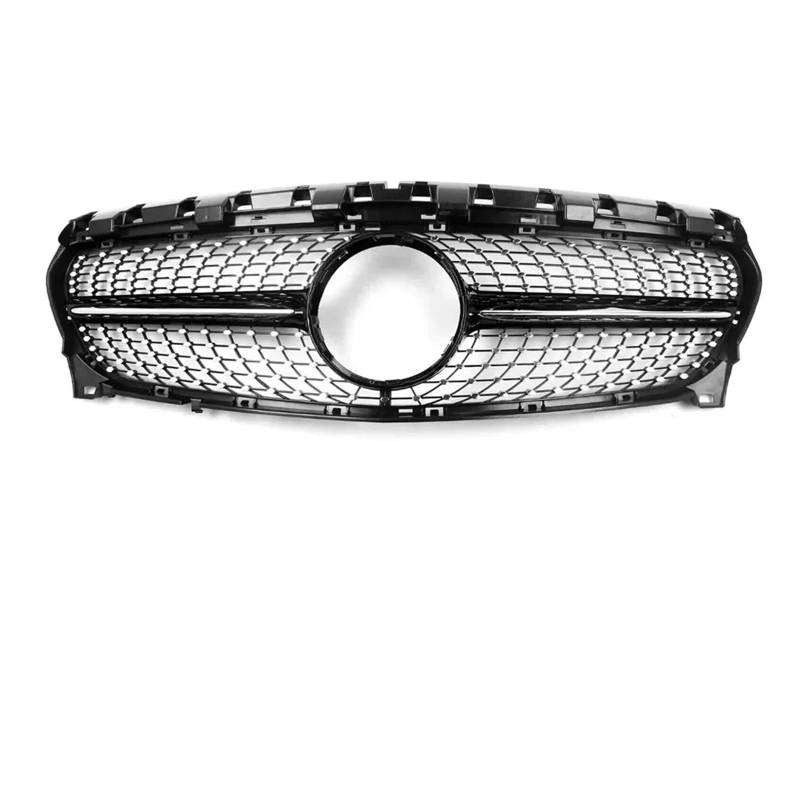 Front Kühlergrille Frills Für Benz Für CLA-Klasse W117 2013 2014 2015 2016 Auto Fronteinlass Stoßstangengrill Sport Racing Grille GT Diamond Facelift Style Frontstoßstangenmaske(Diamond Black) von Mtuqvma