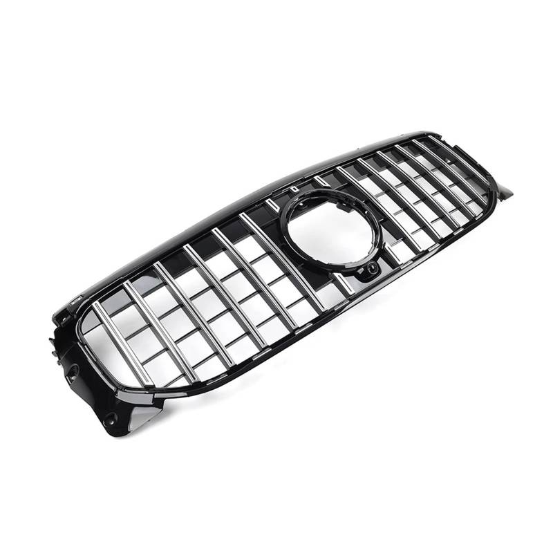 Front Kühlergrille Frills Für Benz Für GLB-Klasse W247 Für X247 Für GLB250 2019 2020 2021 2022 Auto Frontstoßstange Kühlergrill Haubengrill Für GTR-Stil Frontstoßstangenmaske(Chrome) von Mtuqvma
