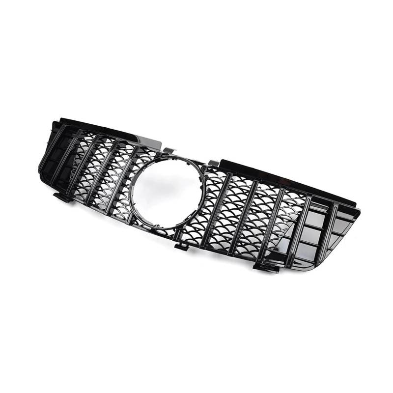 Front Kühlergrille Frills Für Benz ML-Klasse W164 ML320 ML350 ML550 2005 2006 2007 2008 Für GTR-Stil Auto Frontstoßstangengrill Kühlergrill Haubengrill Frontstoßstangenmaske(Schwarz) von Mtuqvma