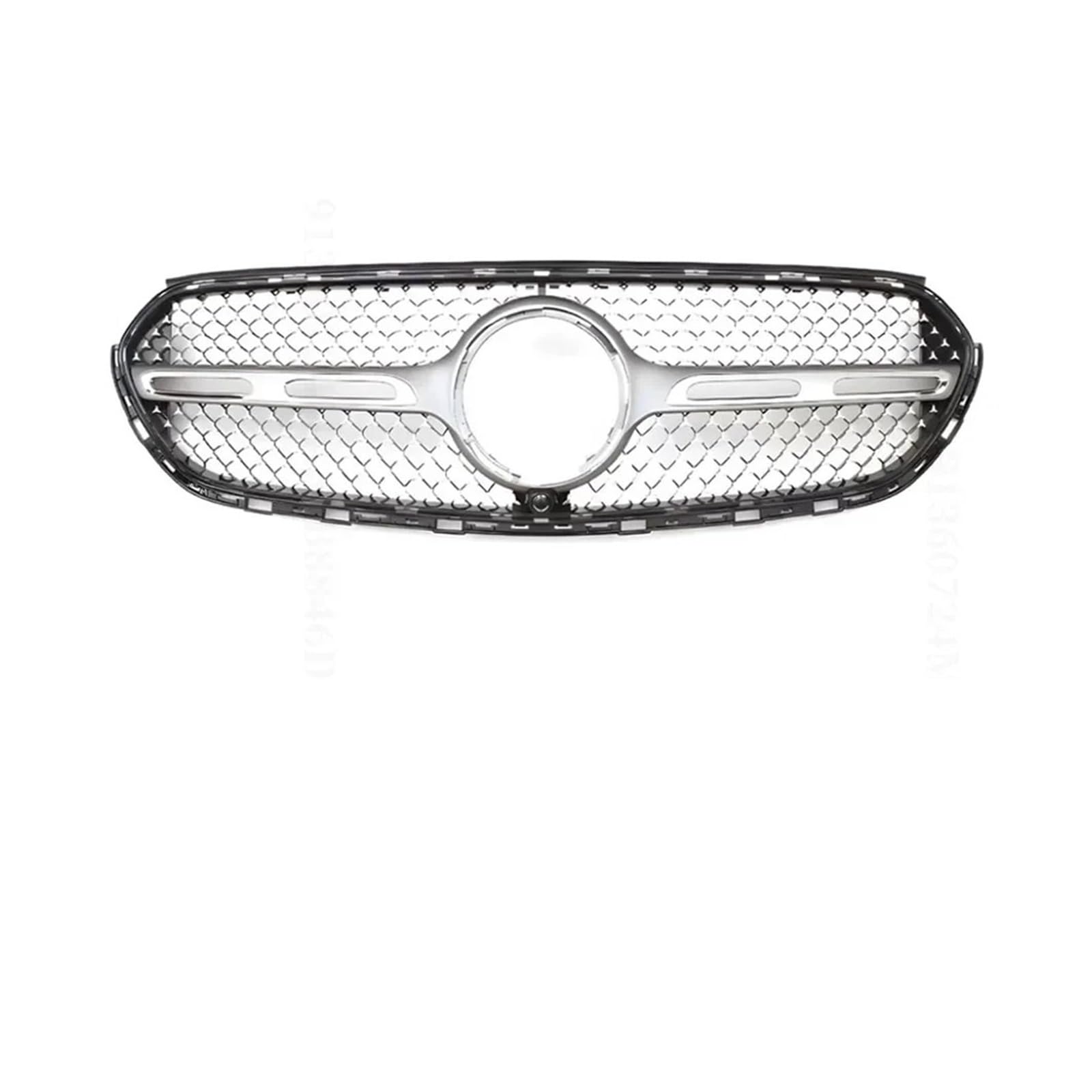 Front Kühlergrille Frills Für Benz Neu Für GLC Für X254 2022 2023 2024+ GT Diamond Style Frontkühlergrill Einlassgitter Mesh Grill Tuning Zubehör Frontstoßstangenmaske(DM Silvery) von Mtuqvma