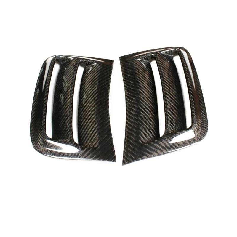 Front Kühlergrille Frills Für Benz W204 C63 Für AMG 2008-2011 Carbon Fiber Front Side Stoßstange Air Vent Trim Rad Kotflügel Haube Intake Rahmen Grill Abdeckung Frontstoßstangenmaske von Mtuqvma