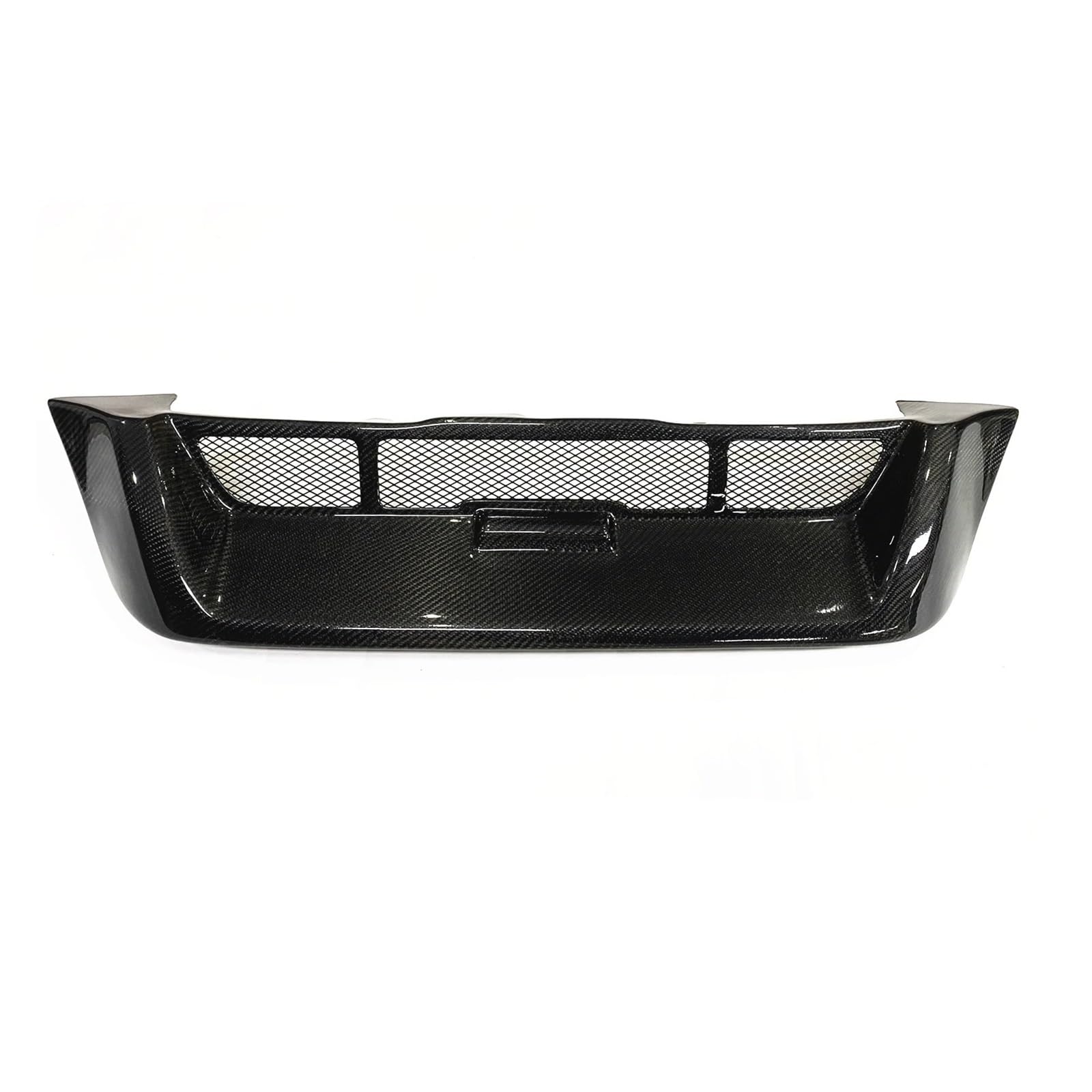 Front Kühlergrille Frills Für CR-V Für CRV 06.1997-2001 Fiberglas Echtkohlefaser-Kühlergrill Grill Auto Obere Stoßstange Haube Mesh Grid Body Kit Frontstoßstangenmaske(Real Carbon Fiber) von Mtuqvma