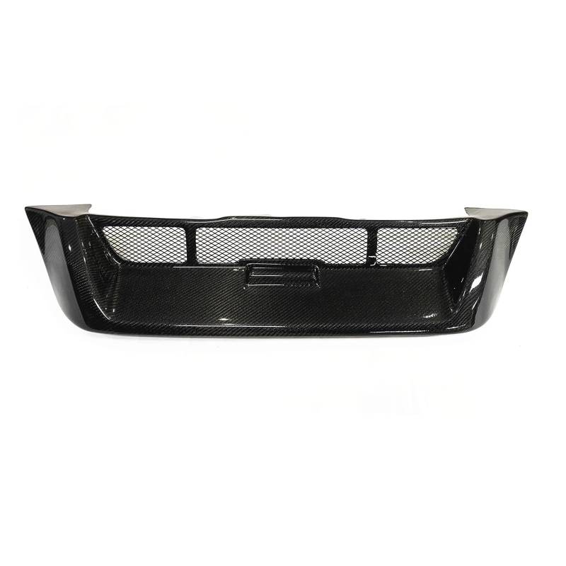 Front Kühlergrille Frills Für CR-V Für CRV 06.1997-2001 Fiberglas Echtkohlefaser-Kühlergrill Grill Auto Obere Stoßstange Haube Mesh Grid Body Kit Frontstoßstangenmaske(Real Carbon Fiber) von Mtuqvma