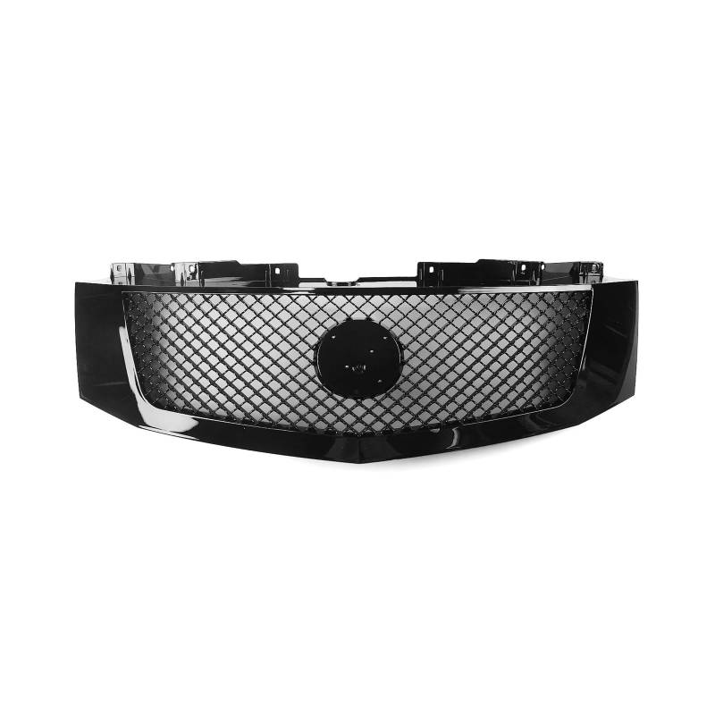Front Kühlergrille Frills Für Cadillac Für Escalade Für EXT 2007-2014 Kühlergrill Racing Grill Schwarz Honeycomb Stil Auto Obere Stoßstange Haube Kühler Mesh Grid Frontstoßstangenmaske von Mtuqvma