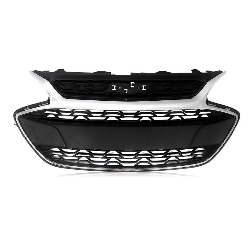 Front Kühlergrille Frills Für Chevrolet Für Spark 2019 2020 2021 2022 42687998 Grills Frontstoßstange Oberer Renngrill Montage Mit Chromverkleidung Frontstoßstangenmaske von Mtuqvma