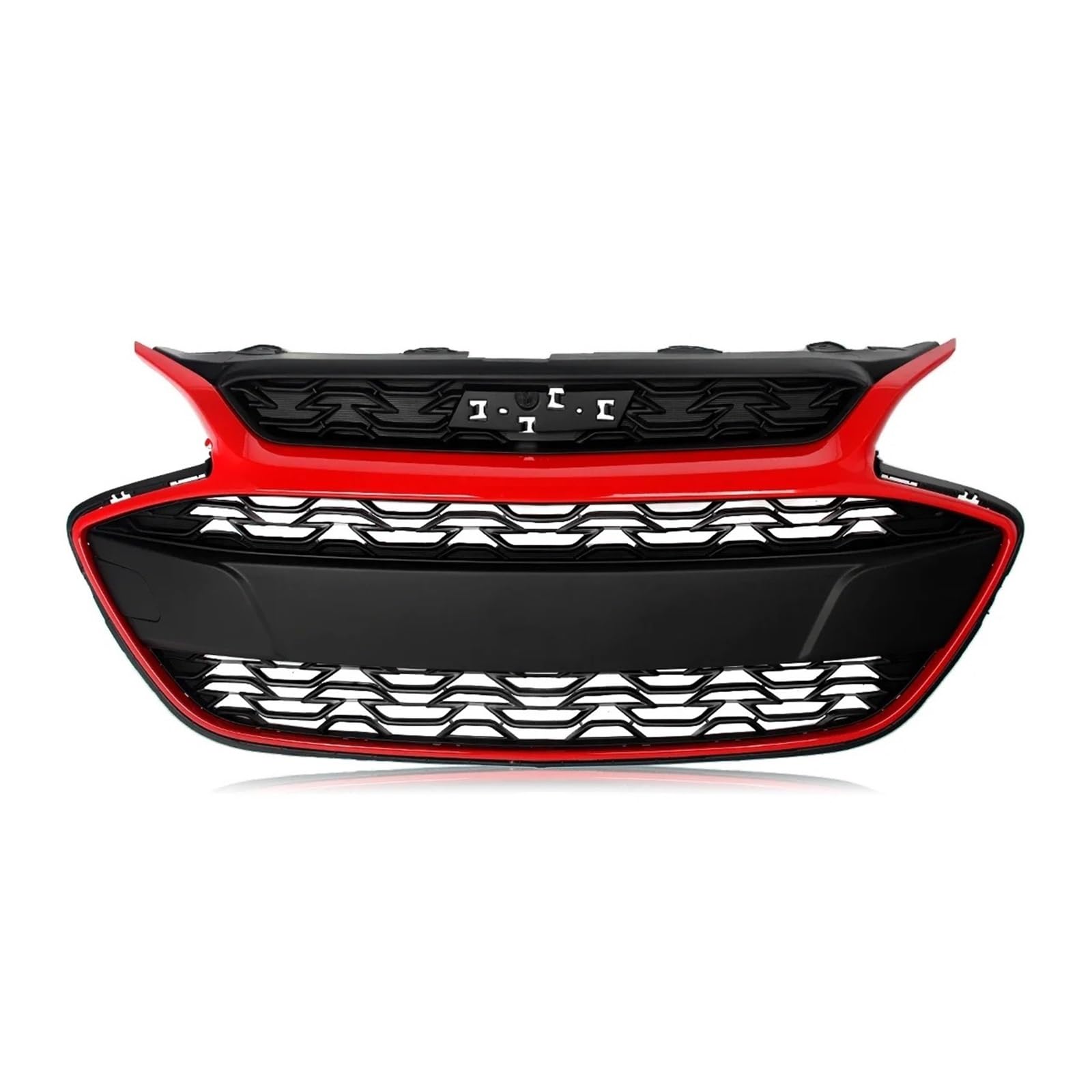 Front Kühlergrille Frills Für Chevrolet Für Spark 2019-2022 Frontstoßstangengrill Modifizierter Grill Ersetzen Sie Vorderen Oberen Kühlergrill Haubengrills Kühlergrillbaugruppe Frontstoßstangenmaske von Mtuqvma