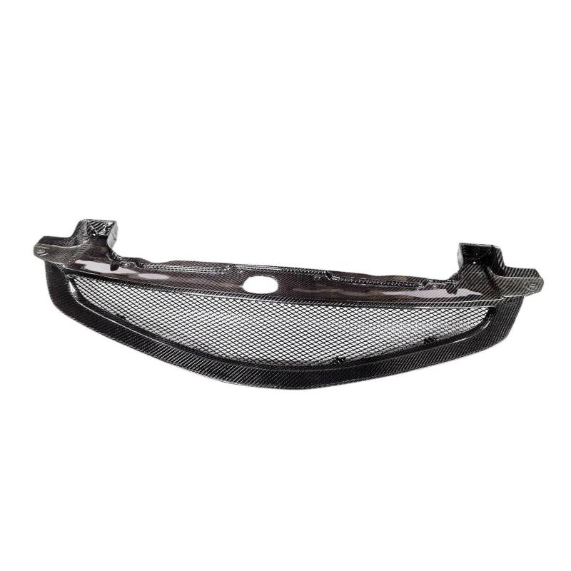 Front Kühlergrille Frills Für Civic 9.5th Für Coupe 2 Türer 2012 2013 Frontgrill Racing Grill Fiberglas Echt Carbon Fiber Obere Stoßstange Haube Mesh Grid Frontstoßstangenmaske(Real Carbon Fiber) von Mtuqvma