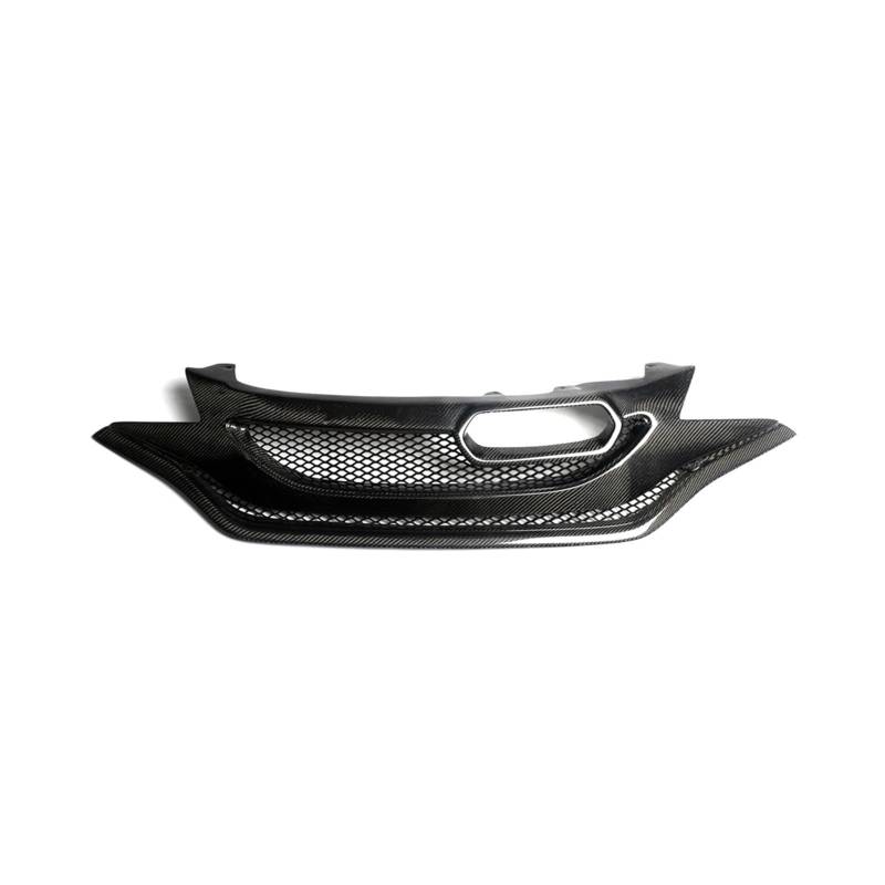 Front Kühlergrille Frills Für Fit GK5 2018 2019 2020 Kühlergrill Racing Grill Waben Stil Carbon Fiber Oberen Stoßfänger Haube Mesh Grid Frontstoßstangenmaske von Mtuqvma