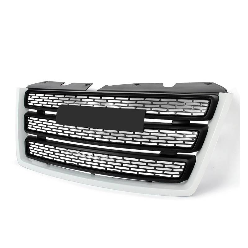 Front Kühlergrille Frills Für GMC Für Terrain Für SLT Für SLE 2010-2015 Frontstoßstangengrill Frontkühlergrill Modifiziertes Grillzubehör Summit White+Black Frontstoßstangenmaske von Mtuqvma