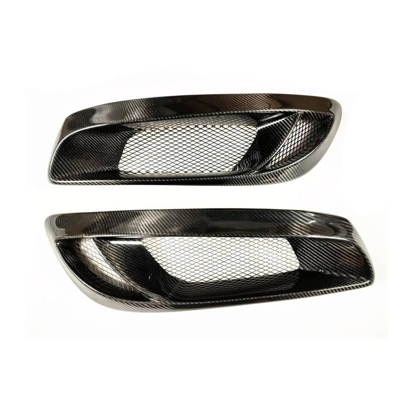 Front Kühlergrille Frills Für Hyundai Für Genesis Coupé 2008-2012 Nebelscheinwerfer-Lampenabdeckung Haubengrill Carbon Fiber Frontstoßstange Seitenlüftungs-Ansaugrahmengitter Frontstoßstangenmaske von Mtuqvma