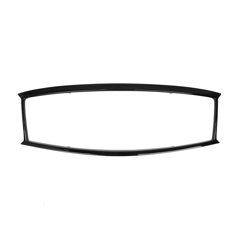 Front Kühlergrille Frills Für Infiniti Für Q70 2014 2015.4 Für M37 Für M56 2011-2013 Frontgrill-Grillrahmen Glänzend Schwarz Auto Obere Stoßstangenhaube Umrissformteil Frontstoßstangenmaske von Mtuqvma