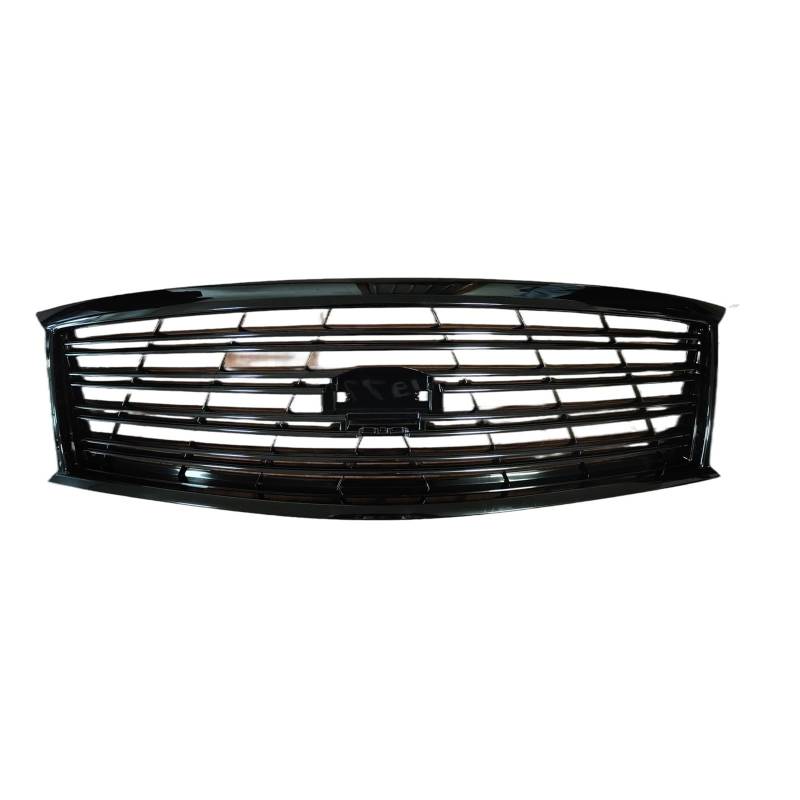 Front Kühlergrille Frills Für Infiniti Für Q70 2014-2015.4 Für M37 Für M56 2011-2013 Frontgrill Racing Grill Glanz Schwarz Obere Stoßstange Haube Kühler Mesh Grid Kit Frontstoßstangenmaske von Mtuqvma