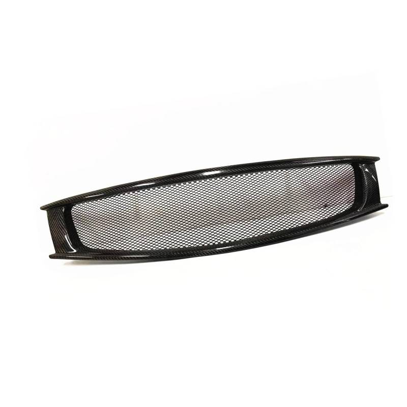 Front Kühlergrille Frills Für Infiniti G Für G37 2008-2013 Für Coupé 2 Türer Für Q60 Renngrills Frontgrill Kohlefaser Auto Obere Stoßstange Haube Mesh Grid Body Kit Frontstoßstangenmaske von Mtuqvma