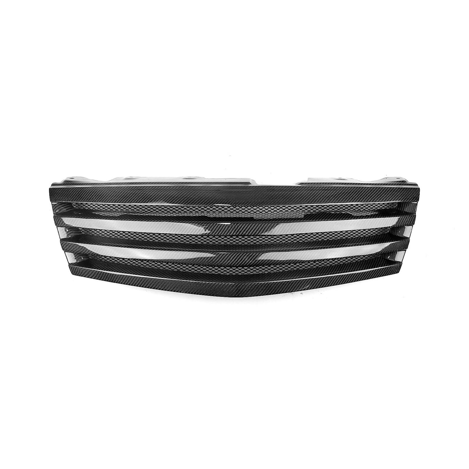 Front Kühlergrille Frills Für Infiniti M45 2003 2004 2005 Kühlergrill Racing Grill Fiberglas Carbon Fiber Oberen Stoßfänger Haube Mesh Grid Frontstoßstangenmaske(Real Carbon Fiber) von Mtuqvma